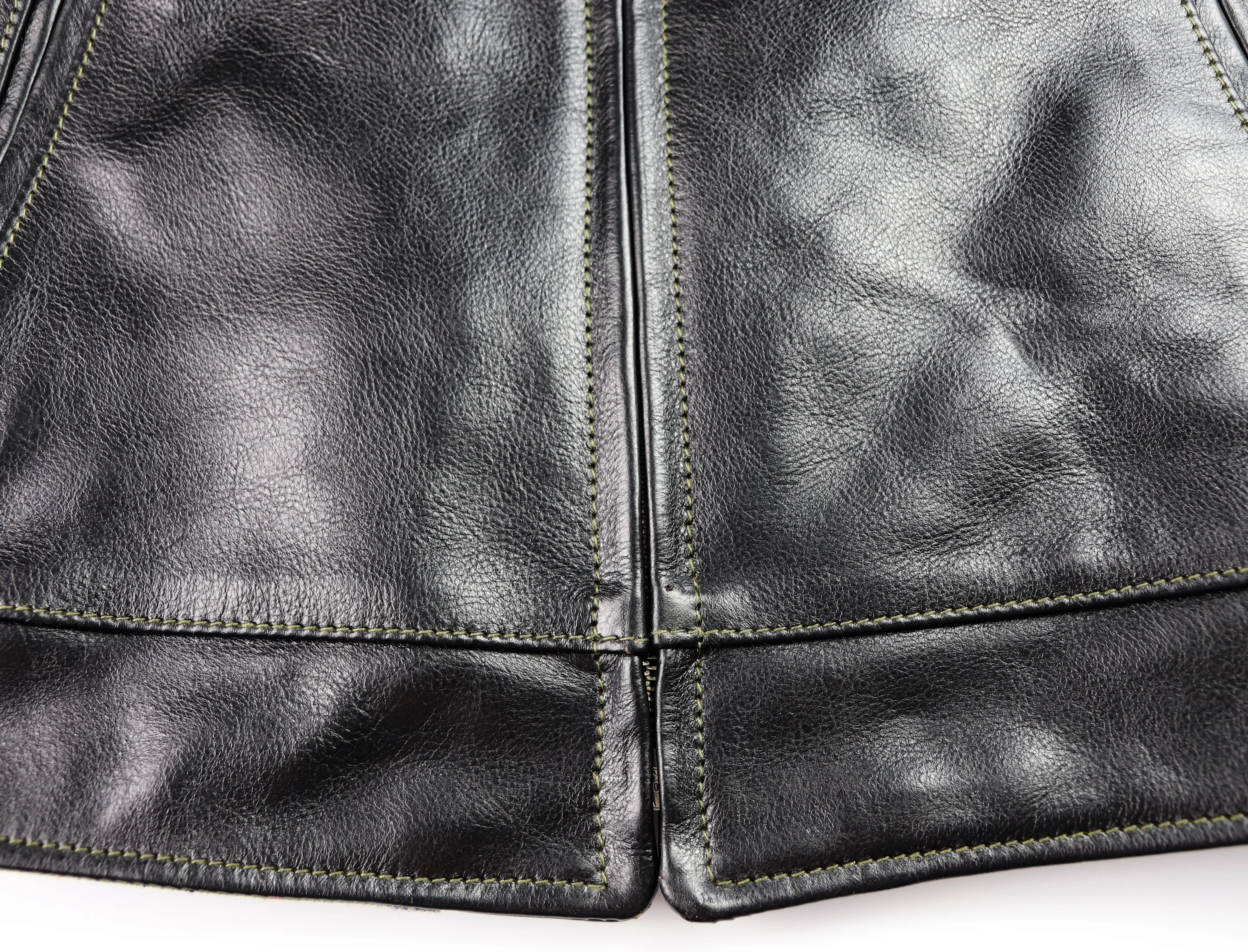 Aero Premier Highwayman, size 38, Blackened Brown Vicenza Horsehide