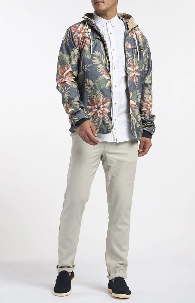 Ben Sherman Cotton Linen Flat Front Pant