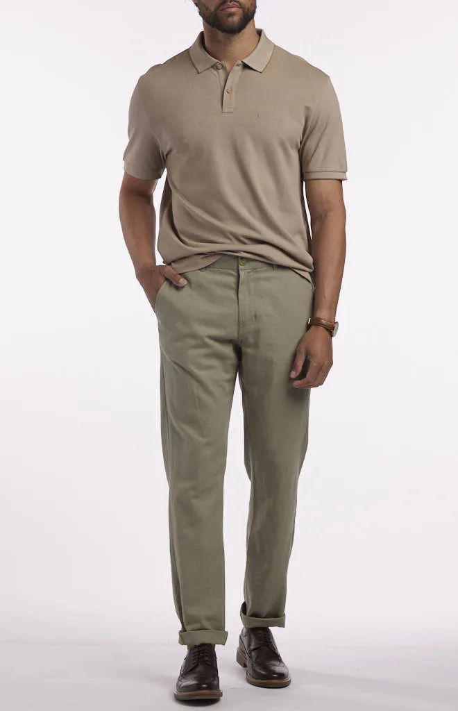 Ben Sherman Cotton Linen Flat Front Pant