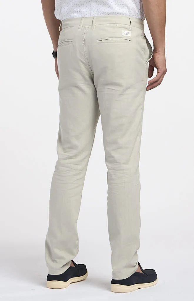Ben Sherman Cotton Linen Flat Front Pant