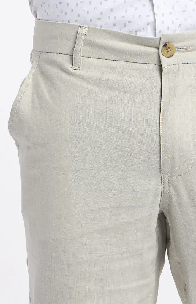 Ben Sherman Cotton Linen Flat Front Pant