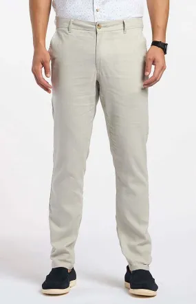 Ben Sherman Cotton Linen Flat Front Pant