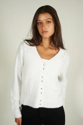 Cardigan court en tricot - NAO - (E-A2)
