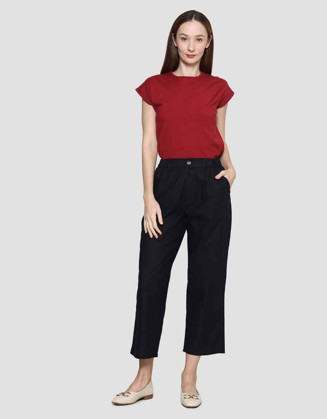 Connexion Linen Wide Celana Panjang Wanita
