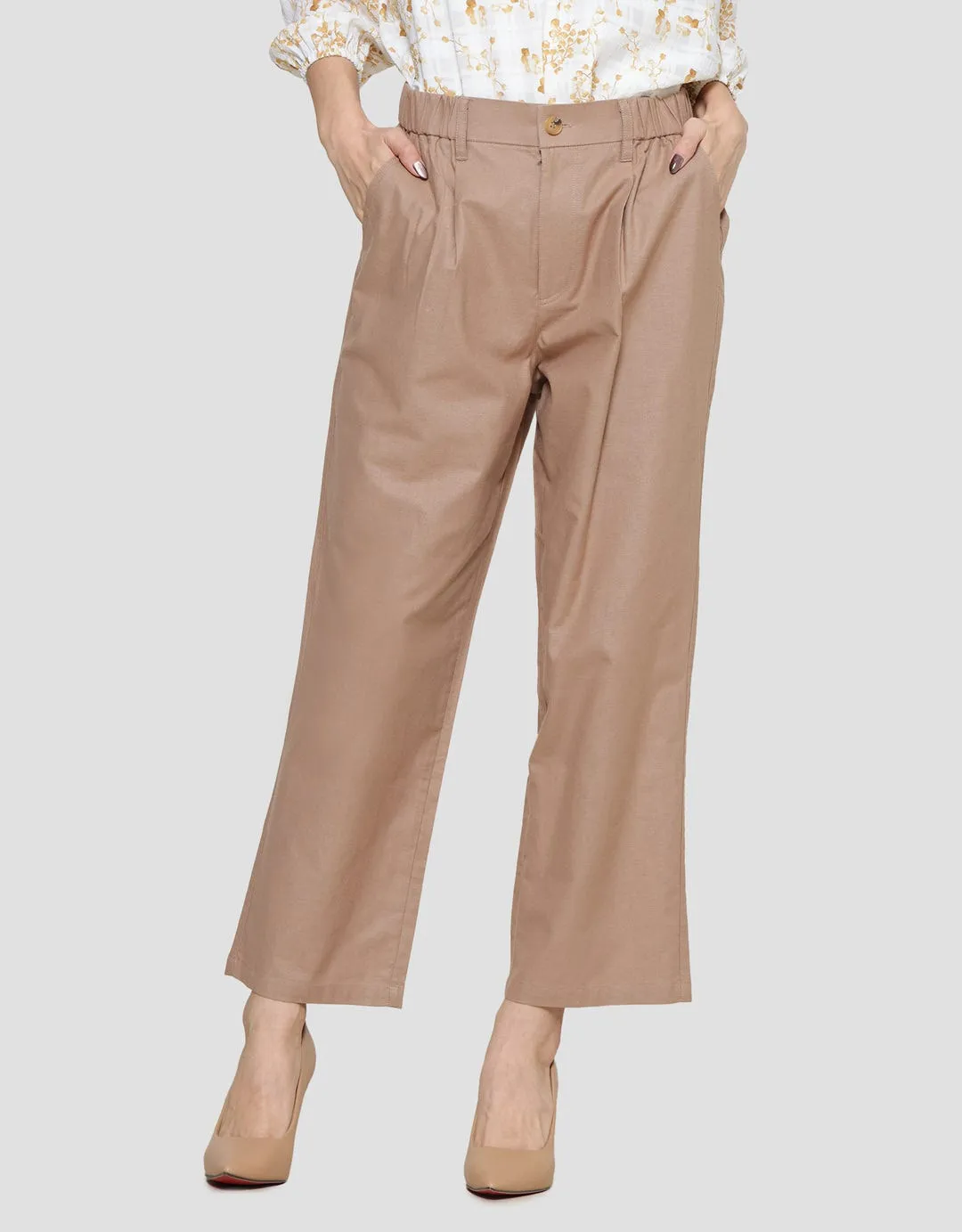 Connexion Linen Wide Celana Panjang Wanita