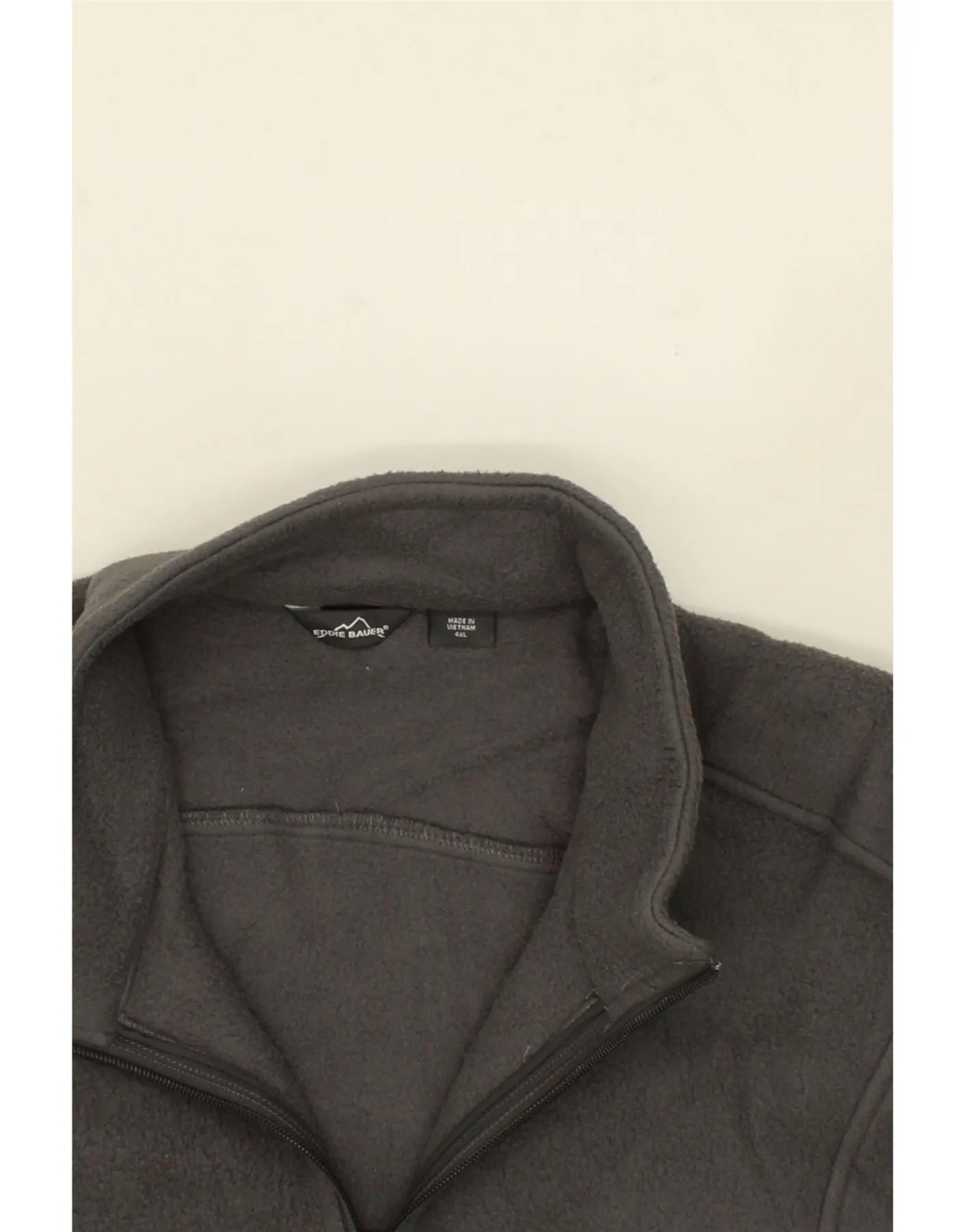 EDDIE BAUER Womens Fleece Gilet UK 24 4XL Grey Polyester