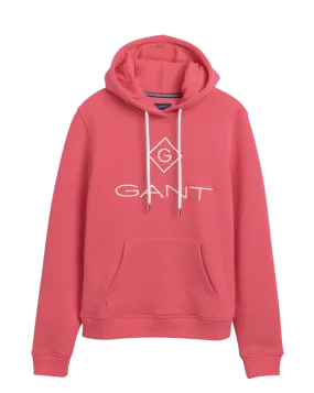 Gant Lock Up Sweat Hoodie - Watermelon Red