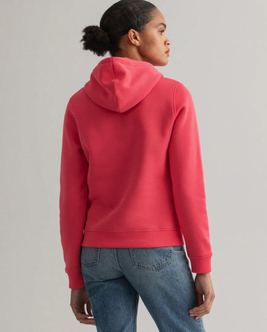 Gant Lock Up Sweat Hoodie - Watermelon Red