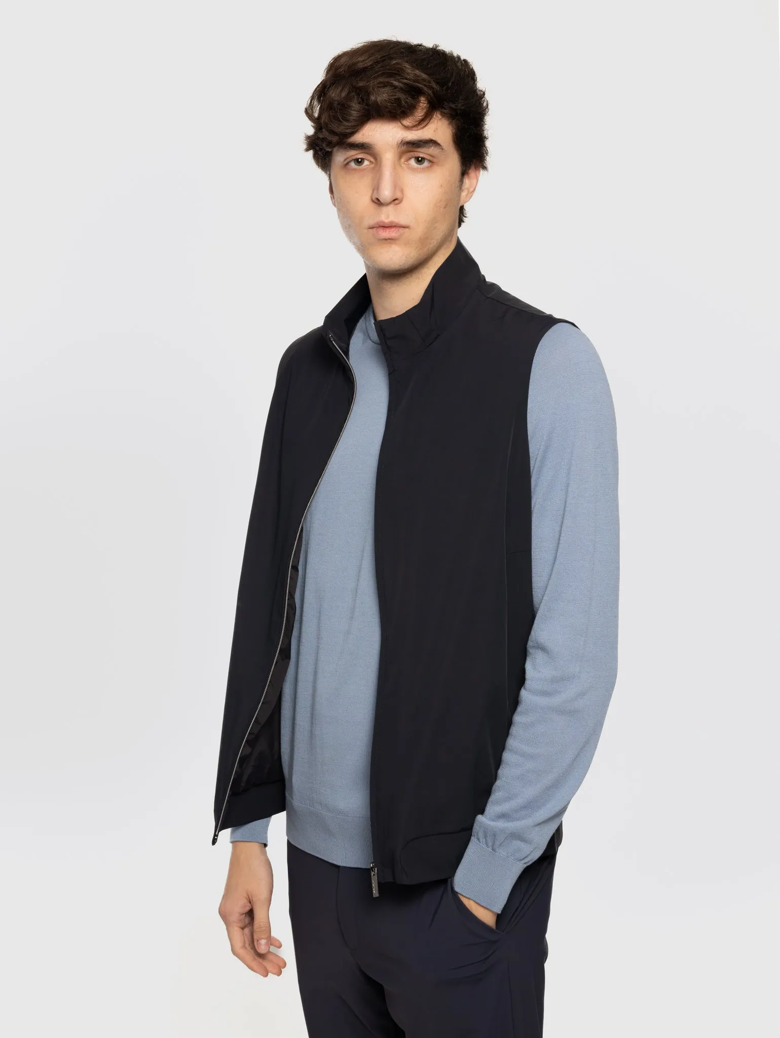 Gilet Leggero Slim Fit Blu