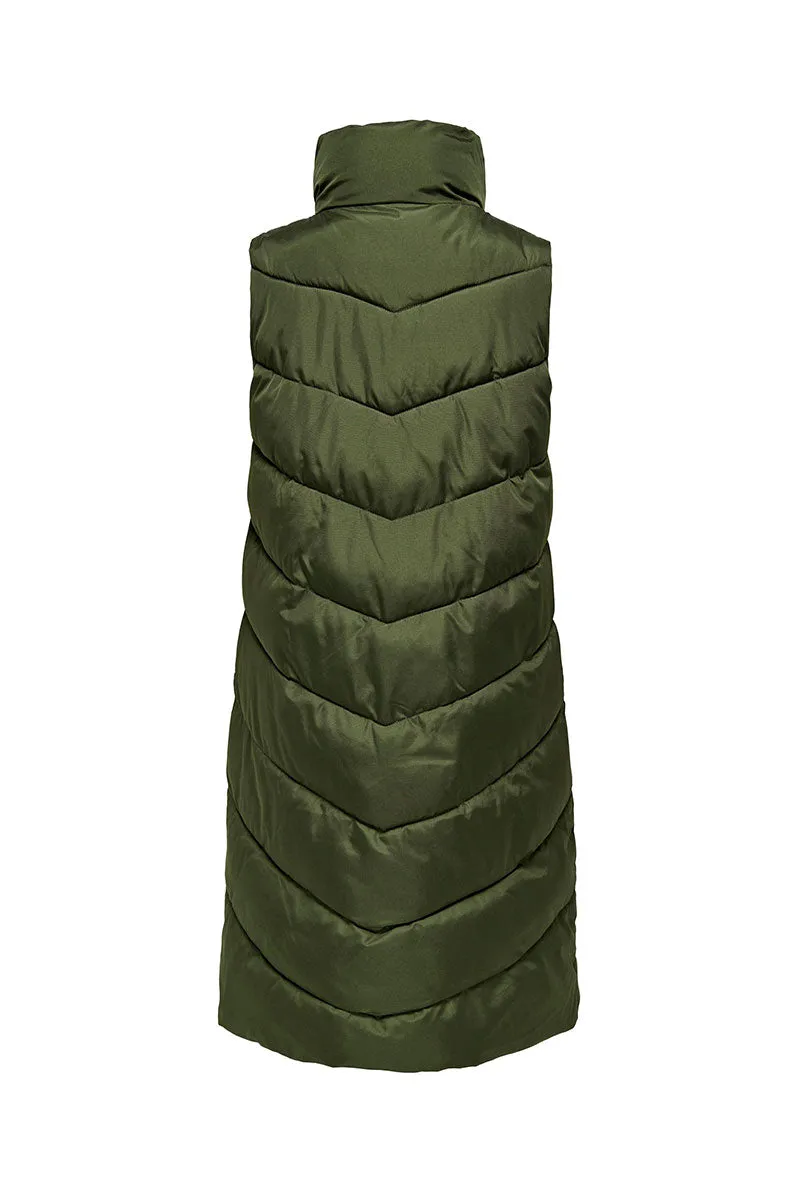 JDY FINNO LONG PADDED WAISTCOAT