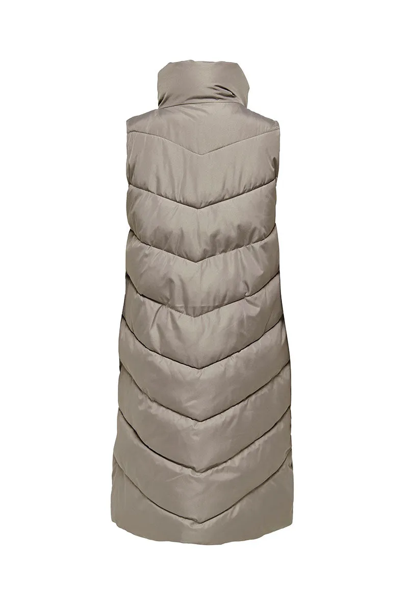 JDY FINNO LONG PADDED WAISTCOAT