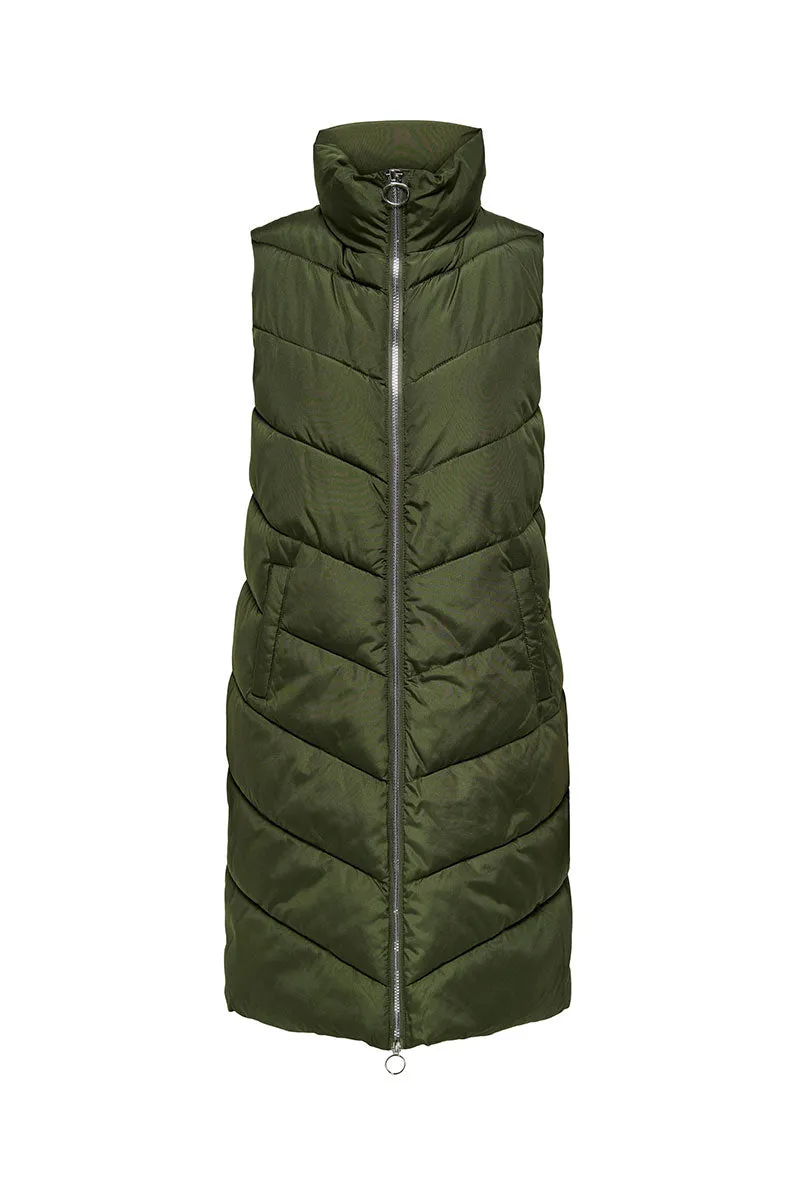 JDY FINNO LONG PADDED WAISTCOAT
