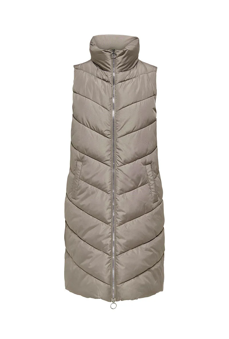 JDY FINNO LONG PADDED WAISTCOAT