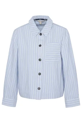 June Overshirt - Chambray Stripe
