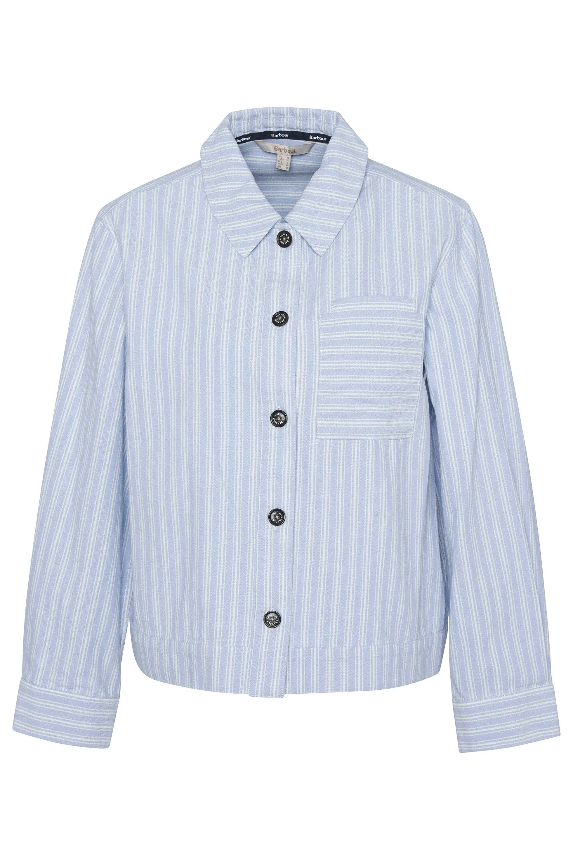 June Overshirt - Chambray Stripe