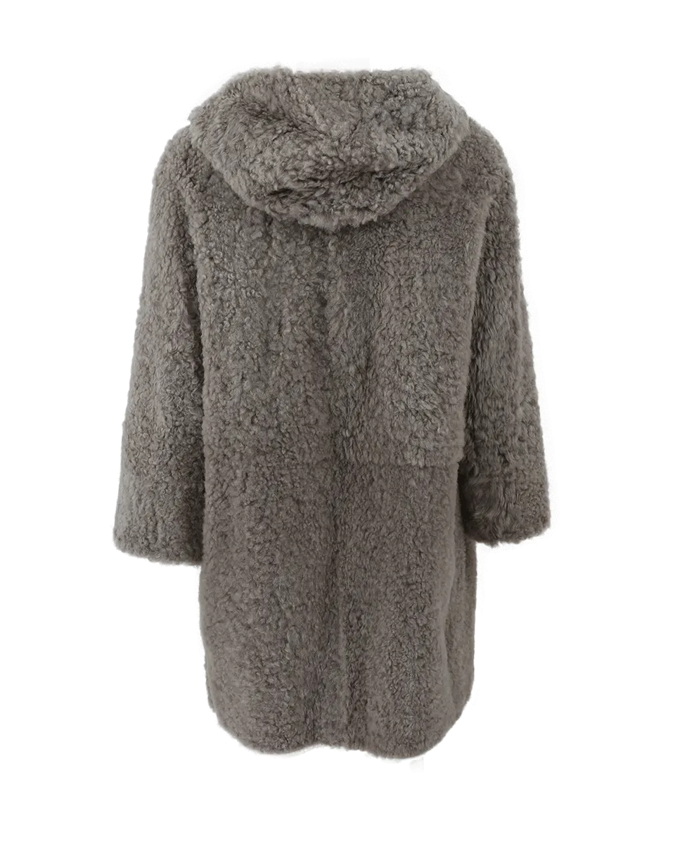 Leather Shearling Coat