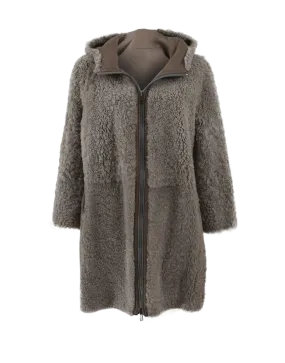 Leather Shearling Coat