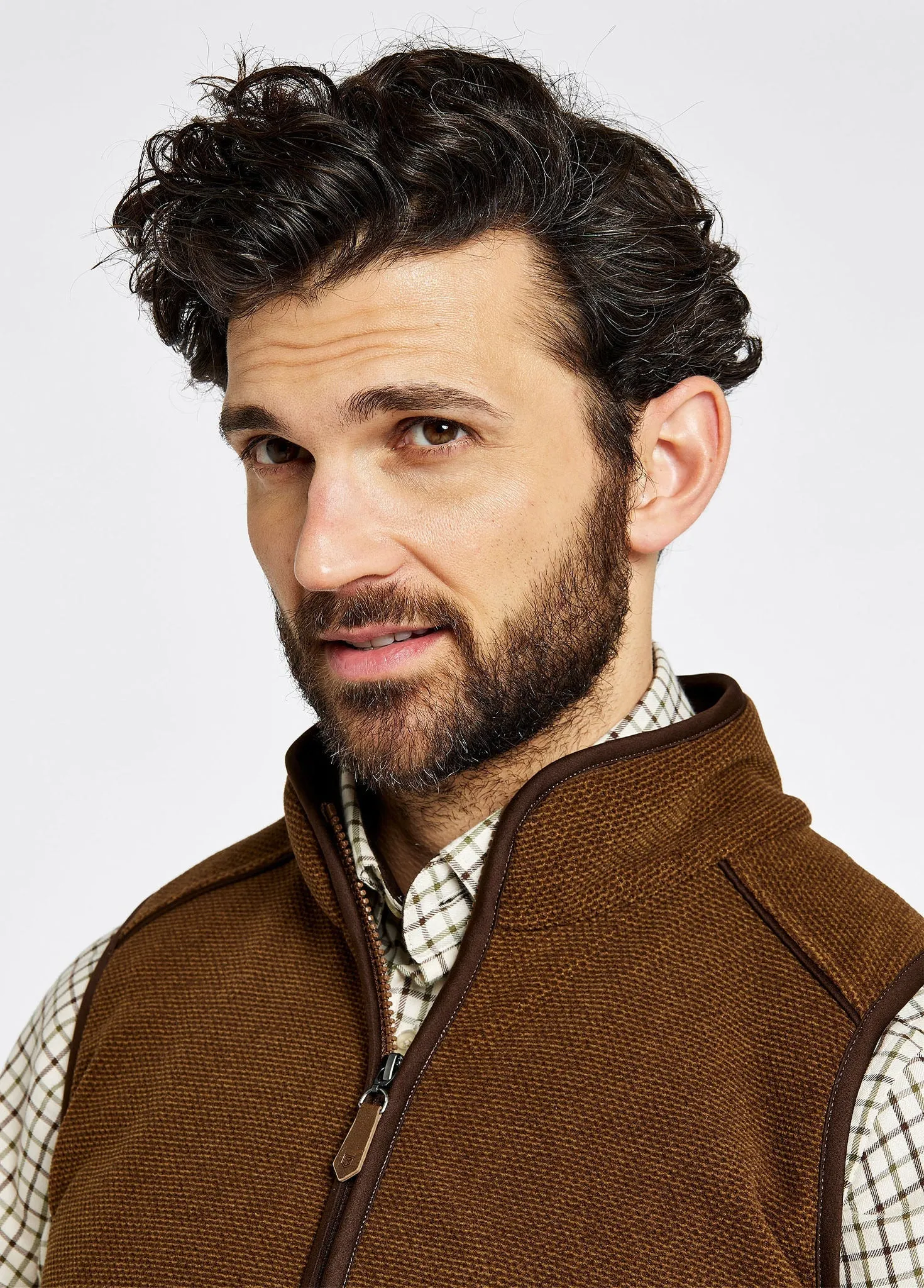 Lifford Fleece Gilet, Walnut