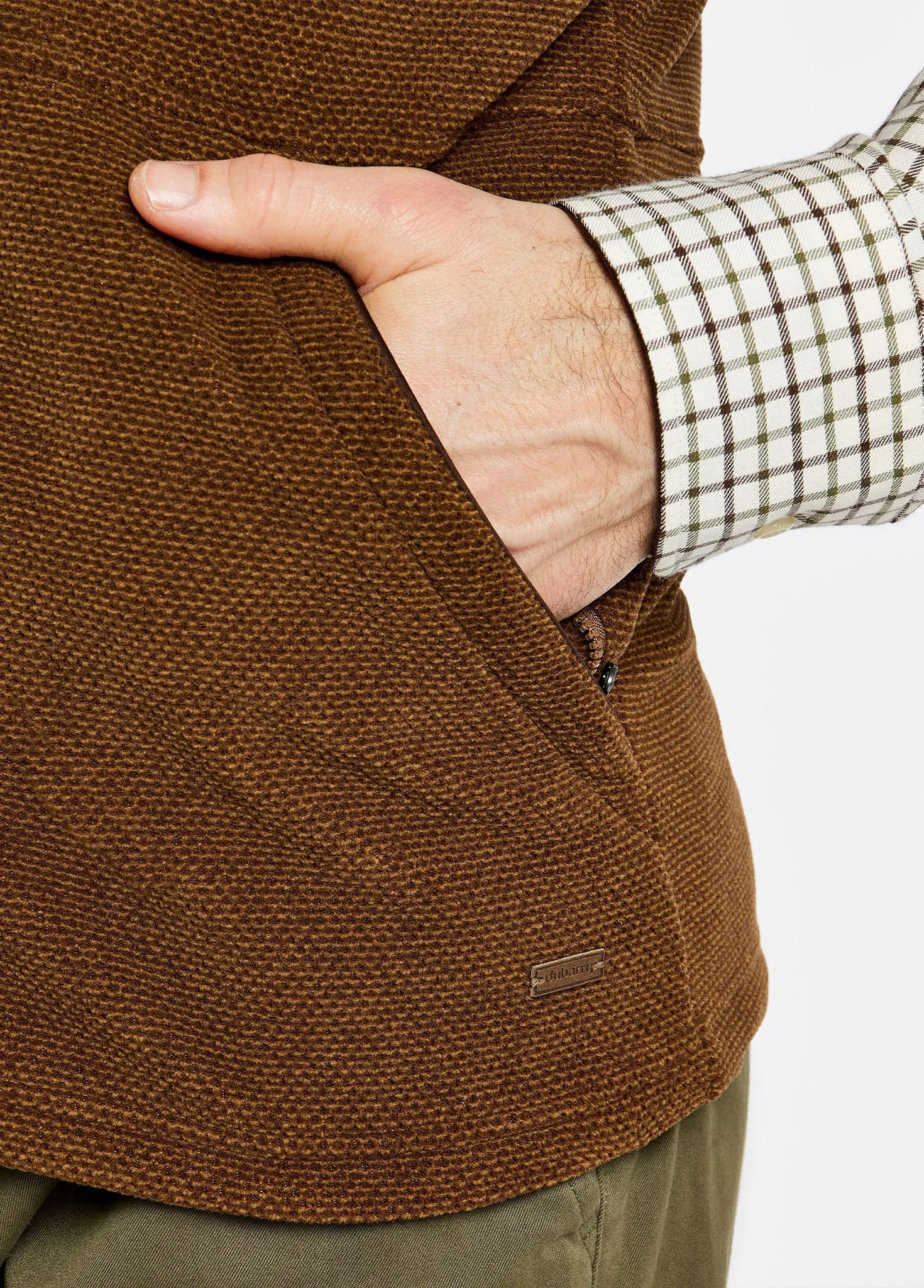 Lifford Fleece Gilet, Walnut