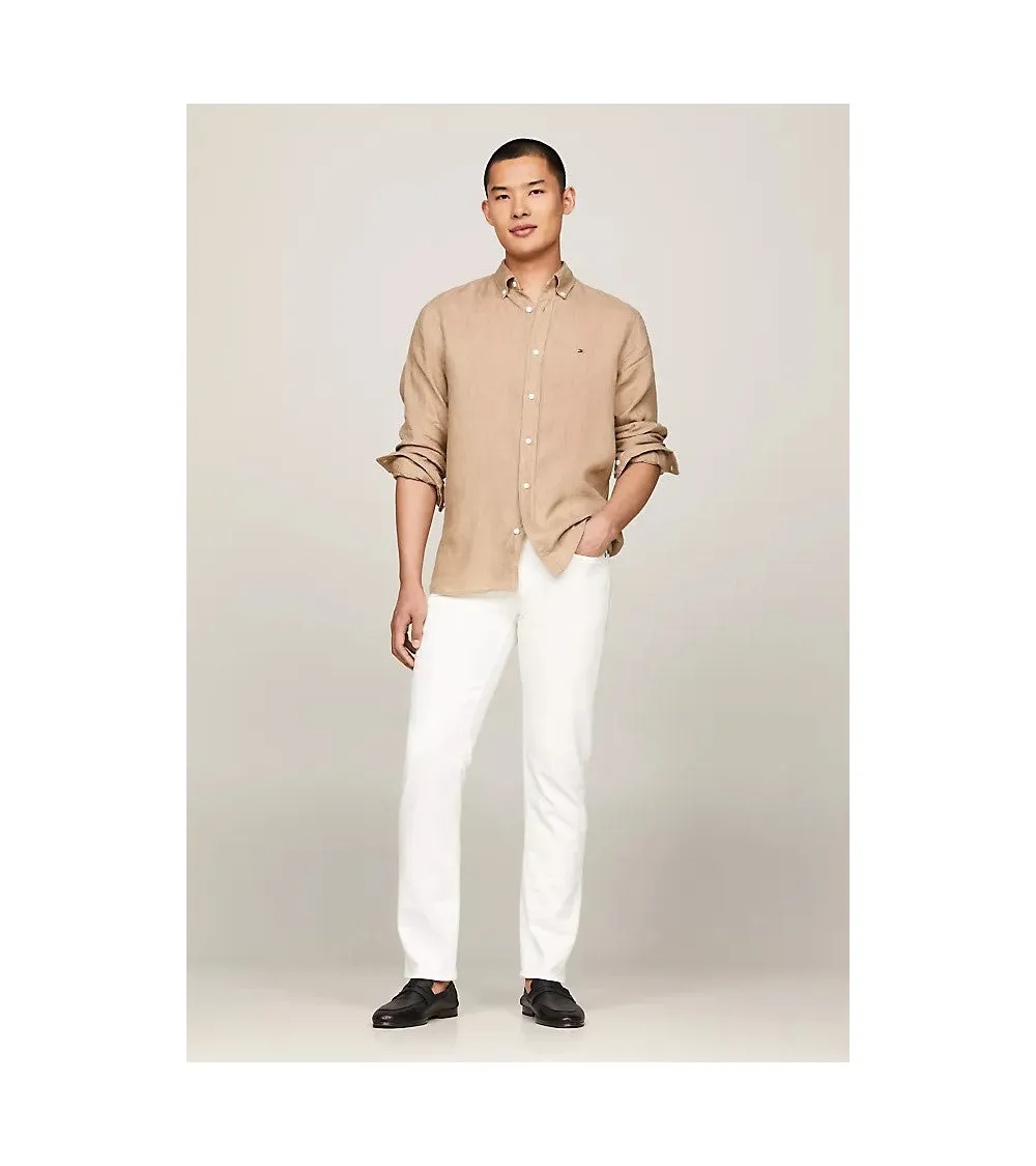 linskjorte pigment dyed li solid rf shirt