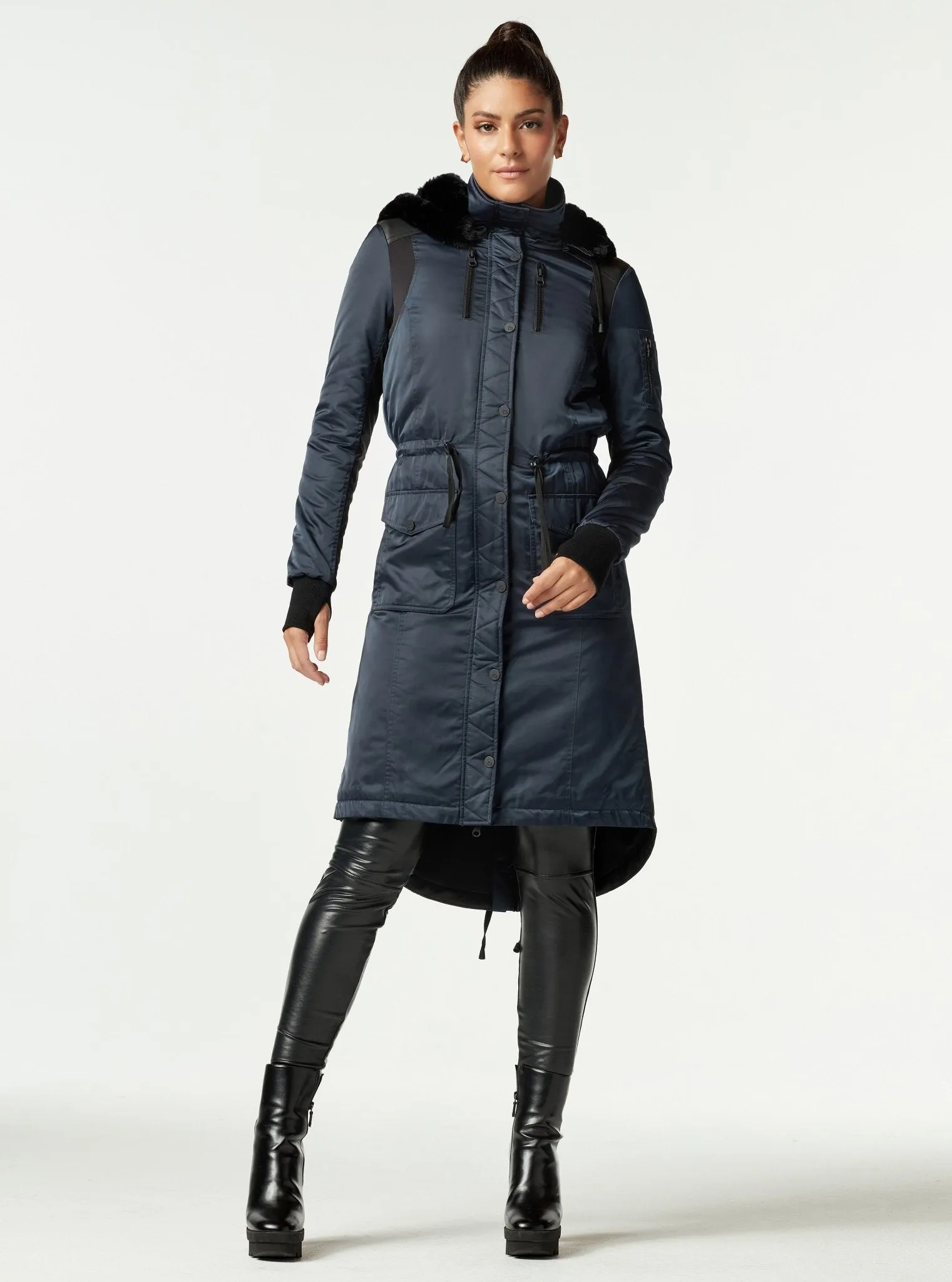 Locust Coat Navy - FINAL SALE