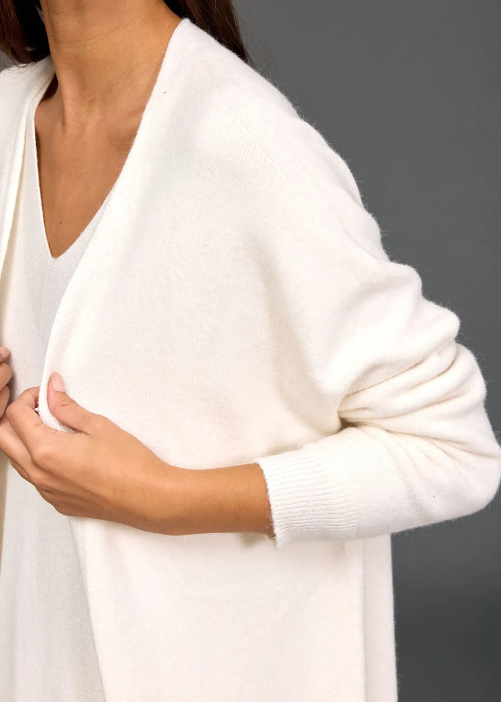 Long gilet en maille Tessie