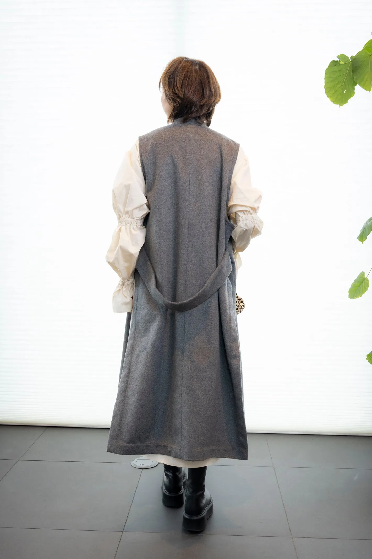 melton long gilet　