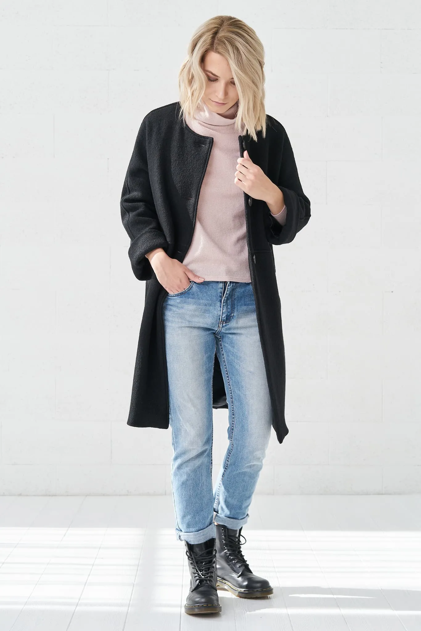 Modern wool coat Ernestina