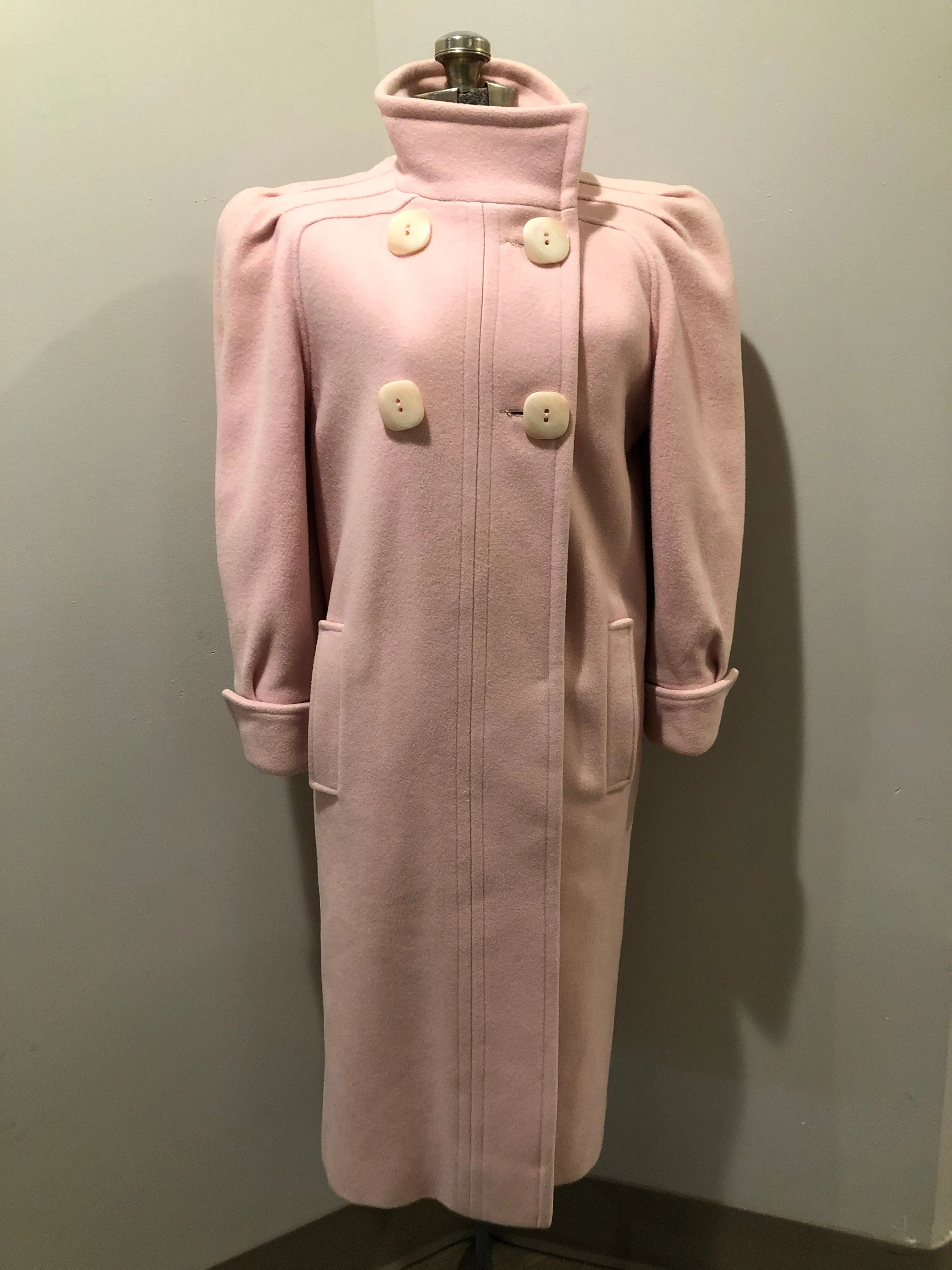 Novelti Pink Wool Coat, SOLD
