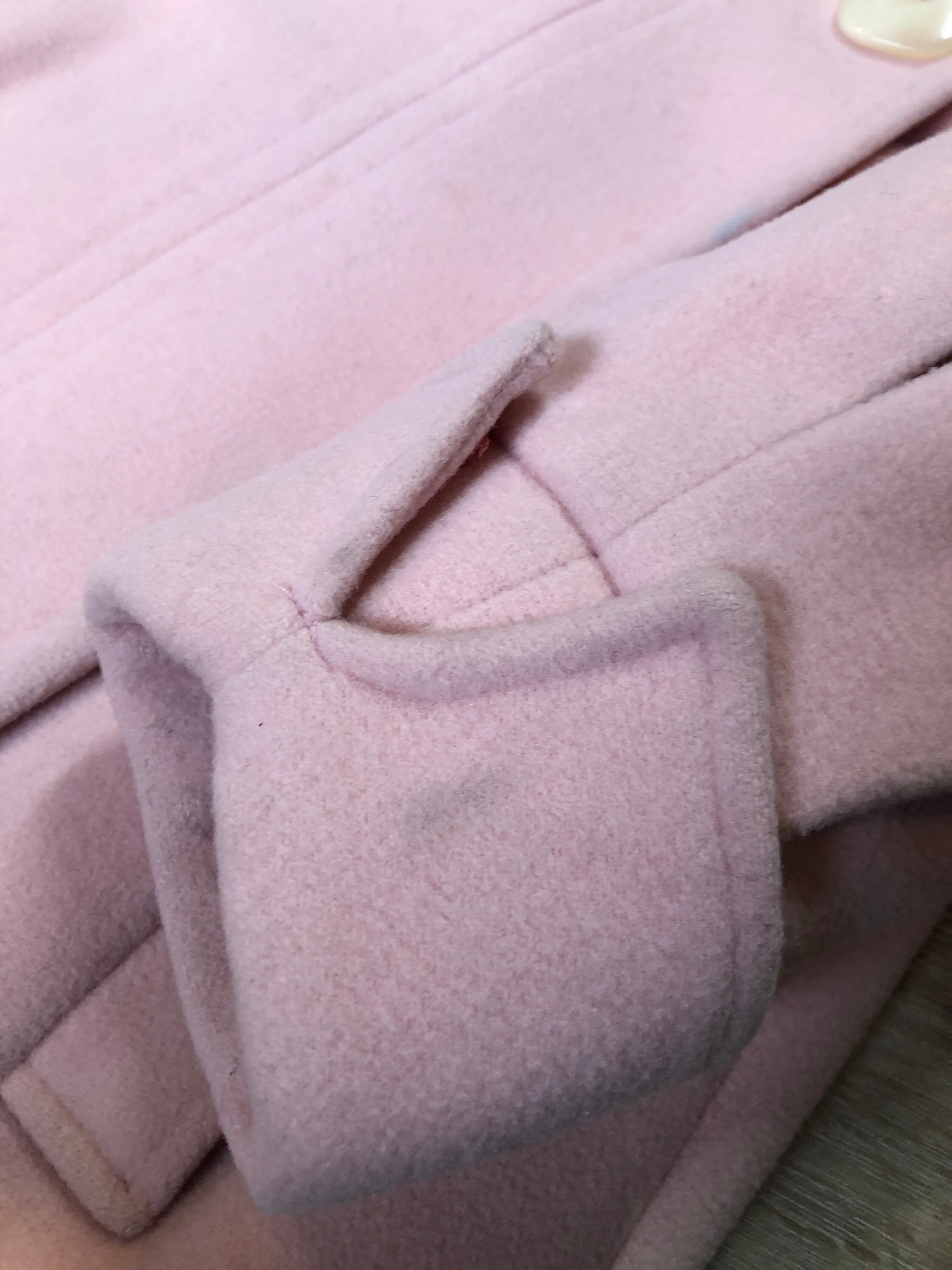Novelti Pink Wool Coat, SOLD