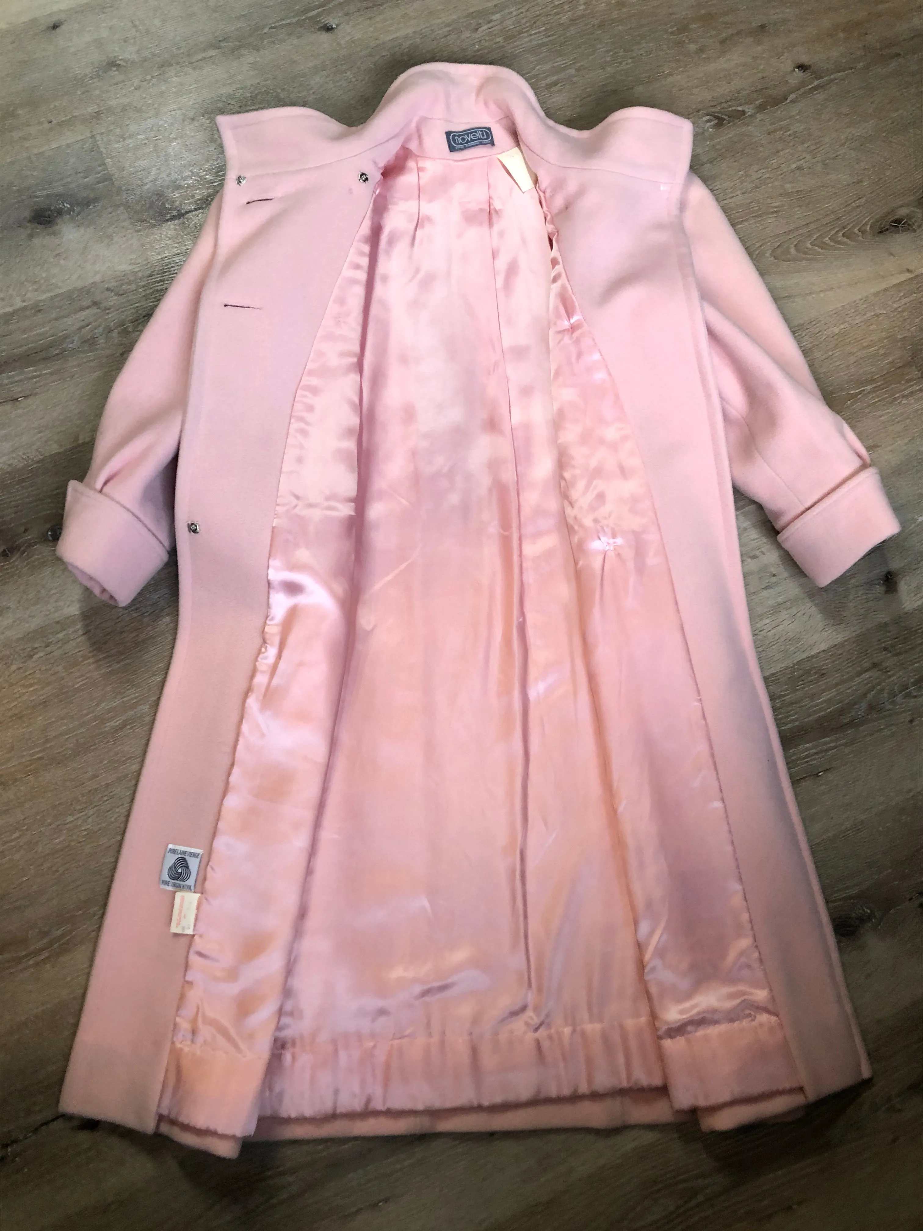 Novelti Pink Wool Coat, SOLD