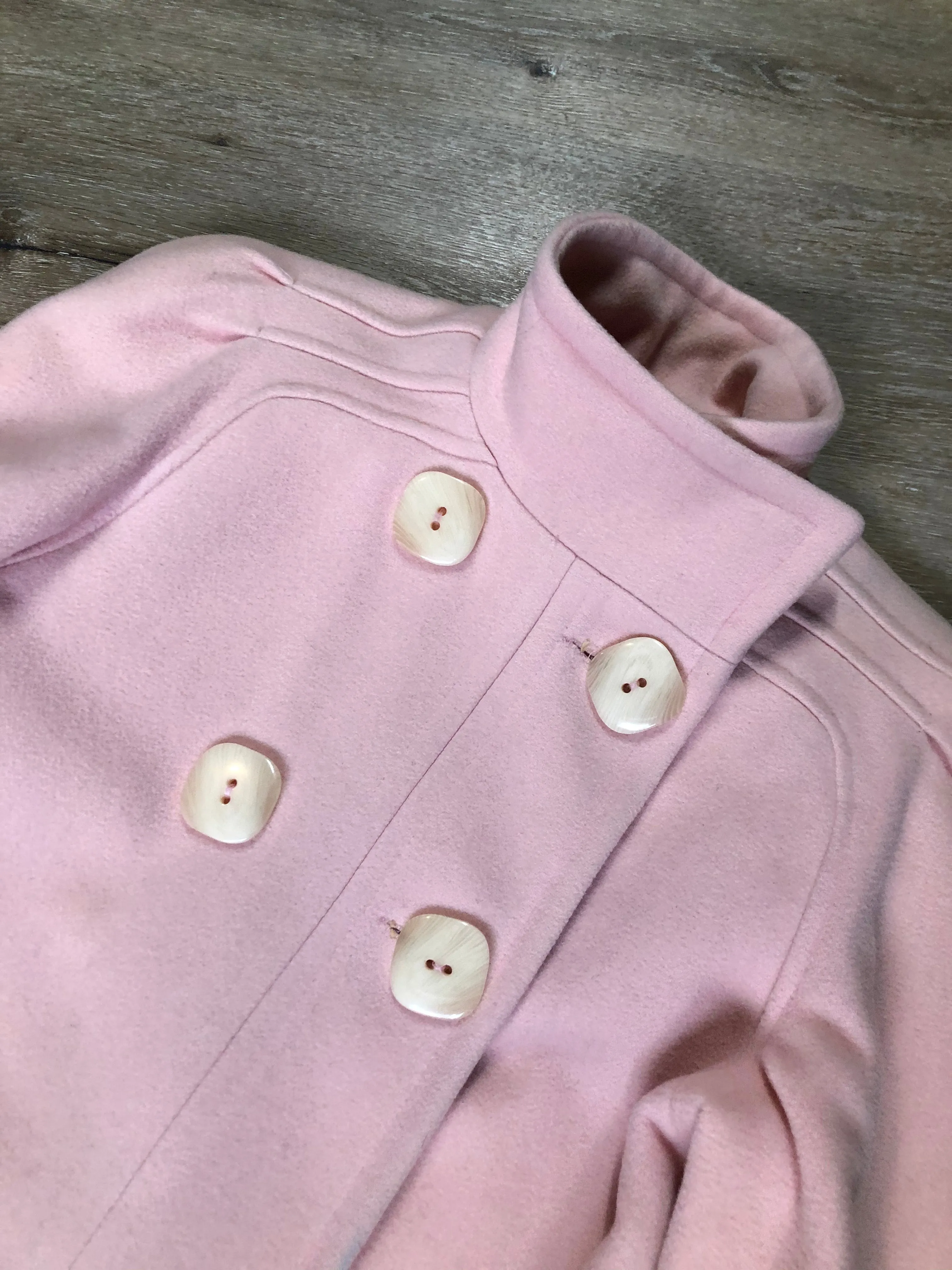 Novelti Pink Wool Coat, SOLD