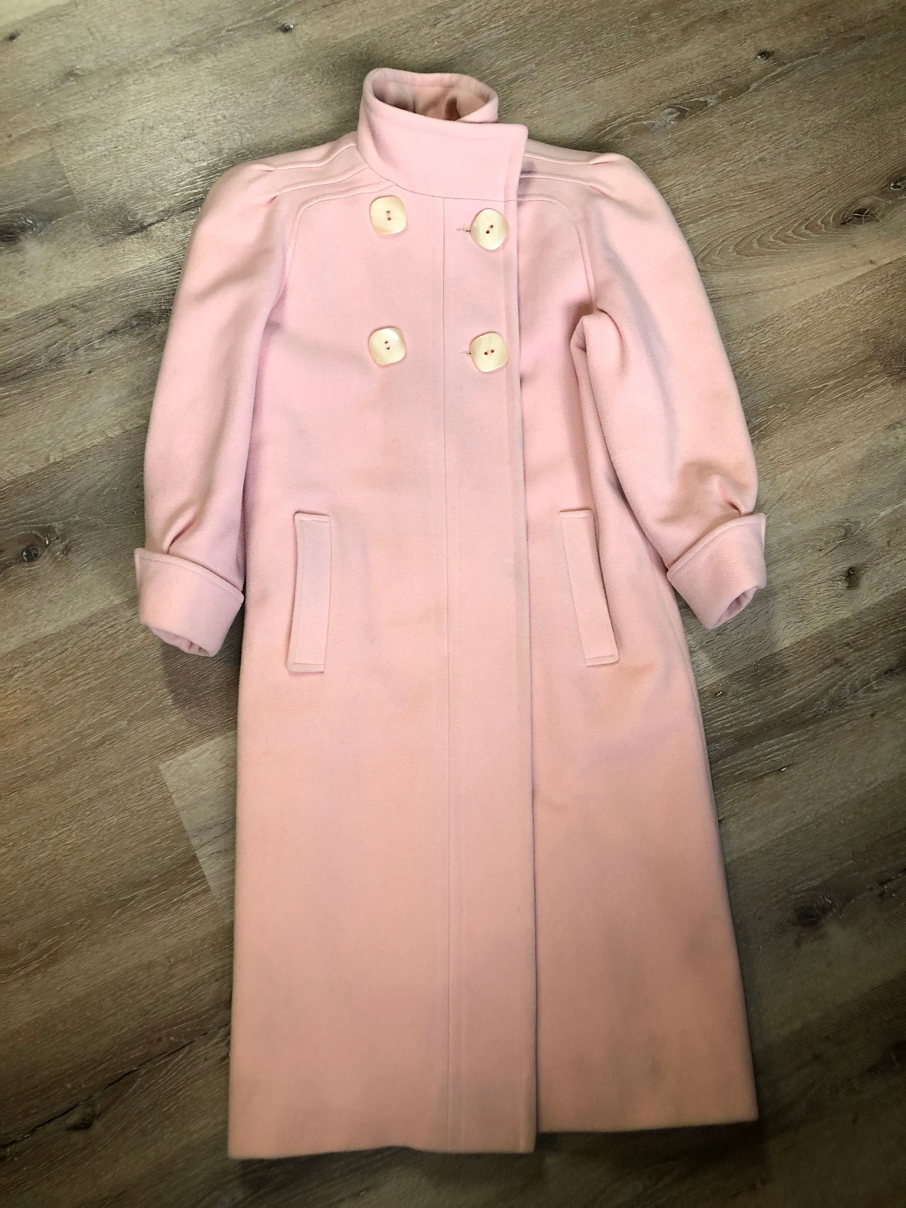 Novelti Pink Wool Coat, SOLD