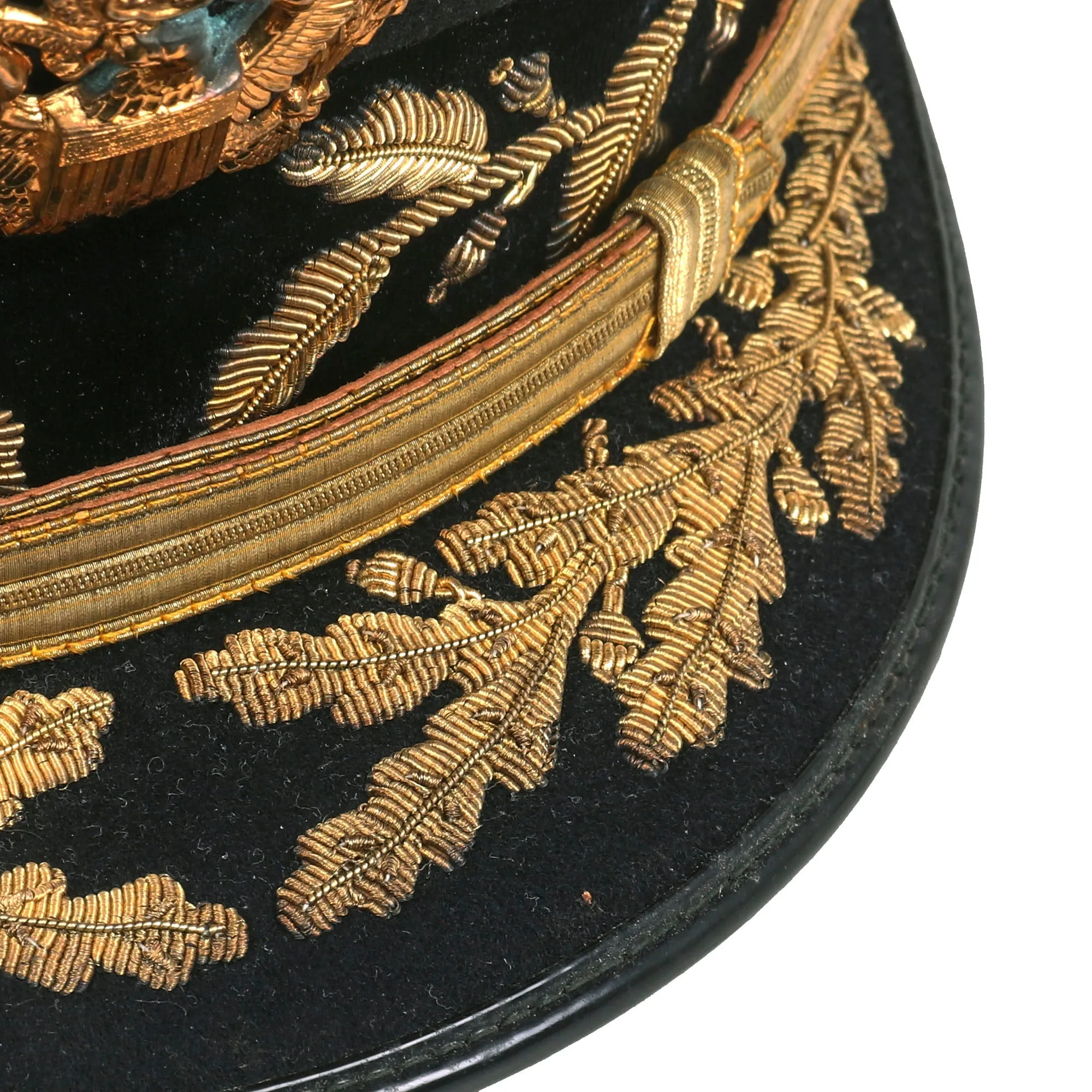 Original U.S. 1950s Early Cold War Era General Officer’s Dress Blue Uniform Peaked Visor Cap - Size 7 ¼