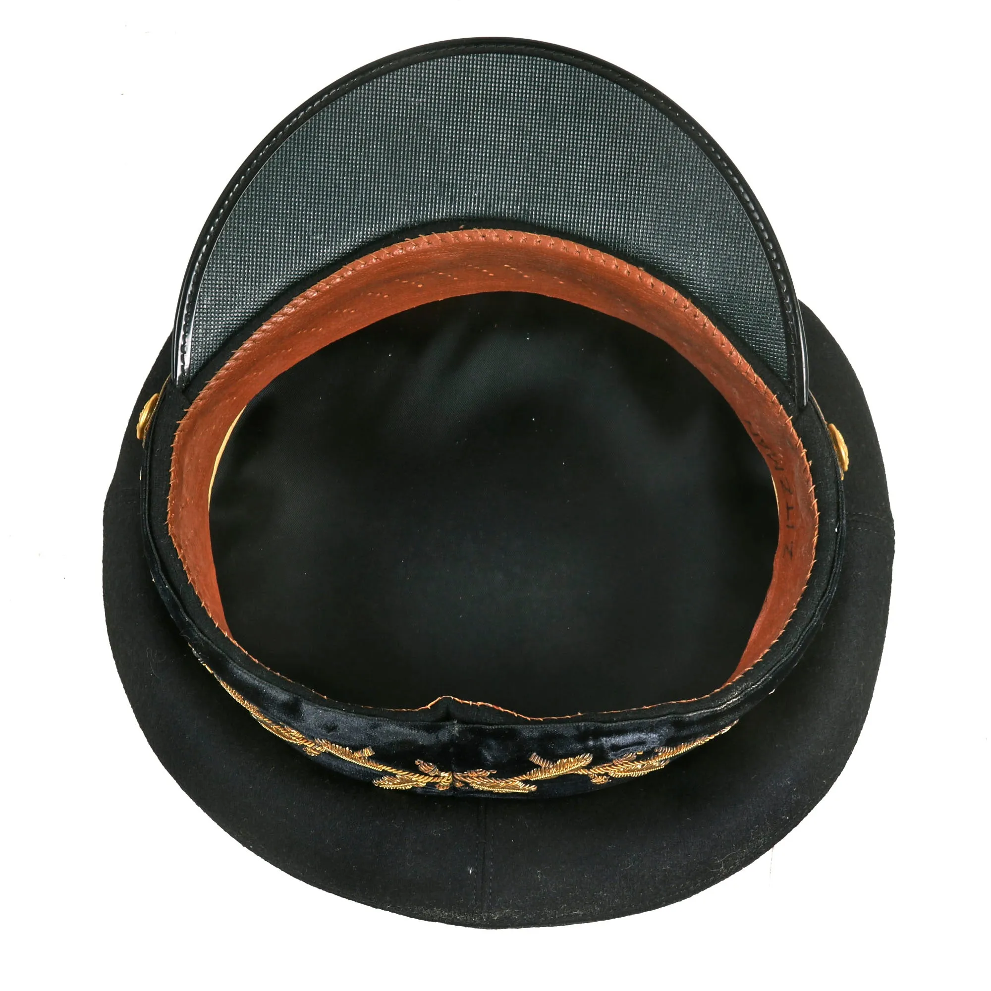 Original U.S. 1950s Early Cold War Era General Officer’s Dress Blue Uniform Peaked Visor Cap - Size 7 ¼
