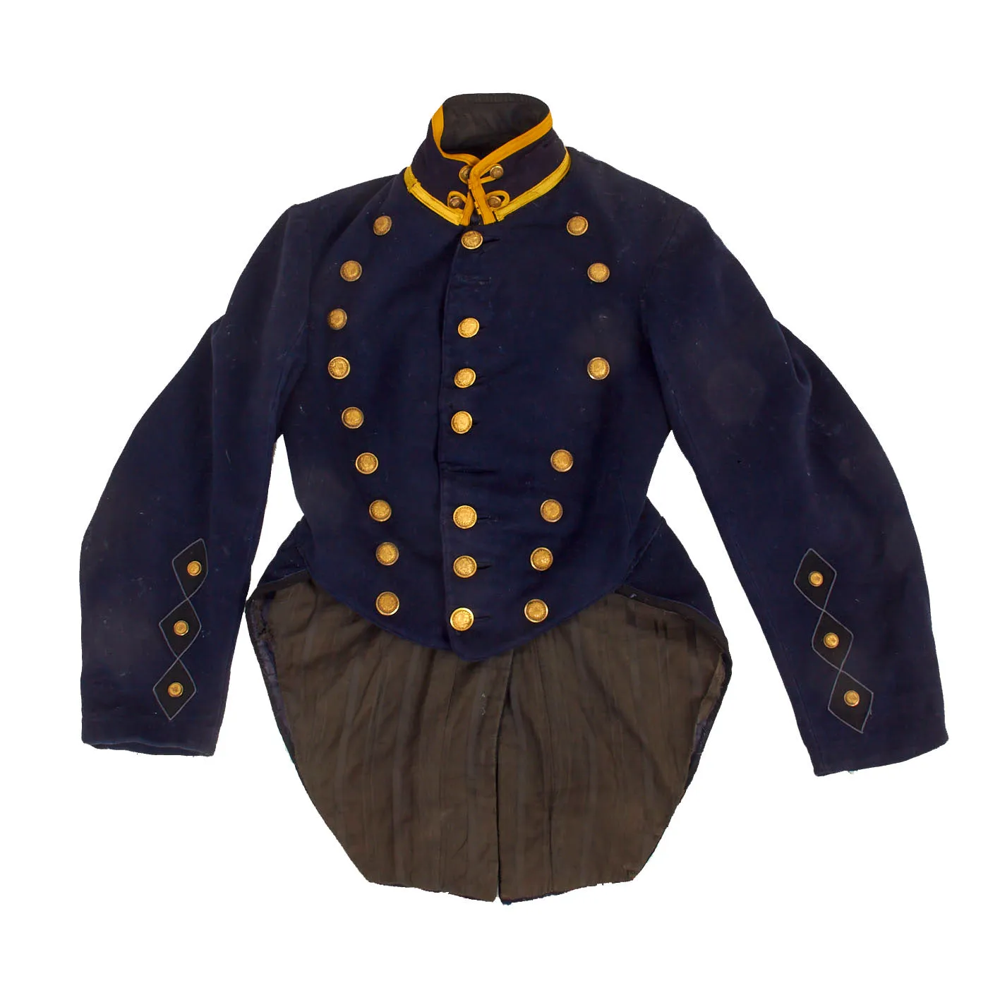 Original U.S. Immediate Post-Civil War Era New York State Cavalry Shell Jacket Converted To Tailcoat