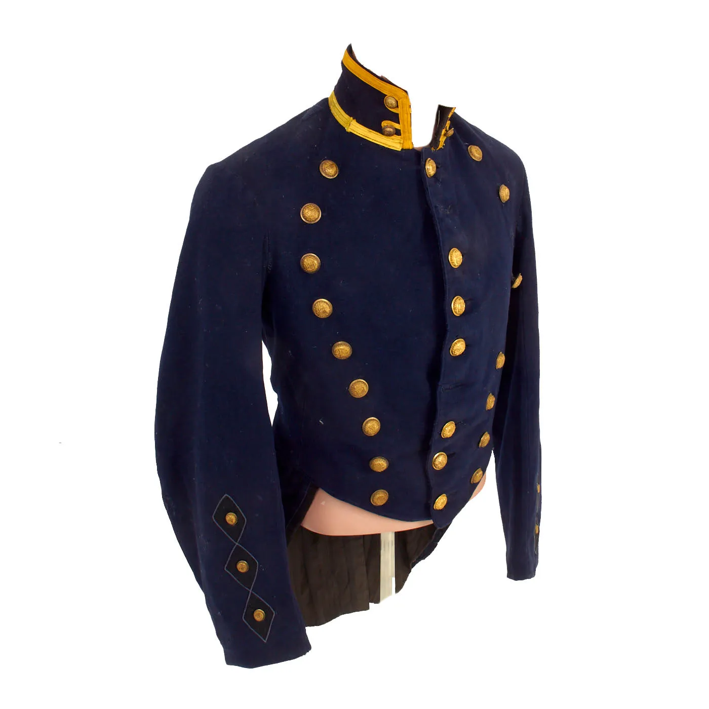 Original U.S. Immediate Post-Civil War Era New York State Cavalry Shell Jacket Converted To Tailcoat
