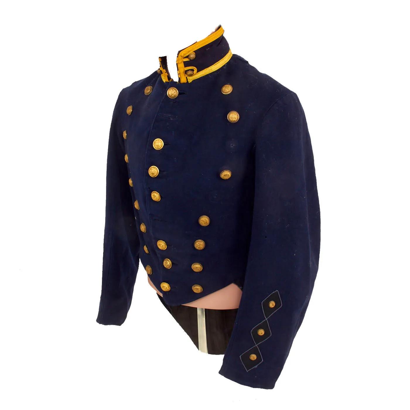 Original U.S. Immediate Post-Civil War Era New York State Cavalry Shell Jacket Converted To Tailcoat