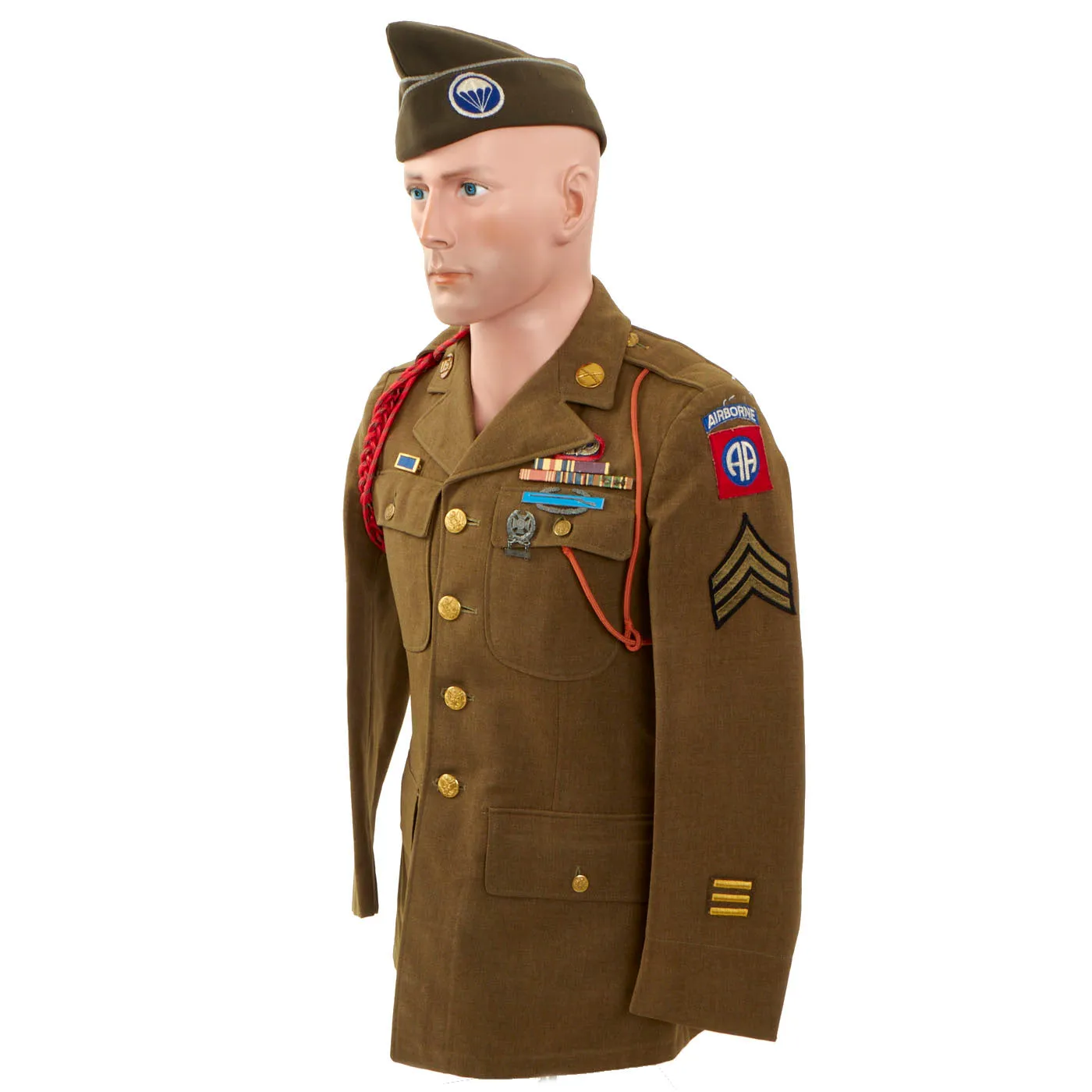 Original U.S. WWII D-Day NAMED 505th Parachute Infantry Regiment (505 PIR) Grouping with Research - Silver Star Purple Heart - Sergeant Julius A. Sebastian