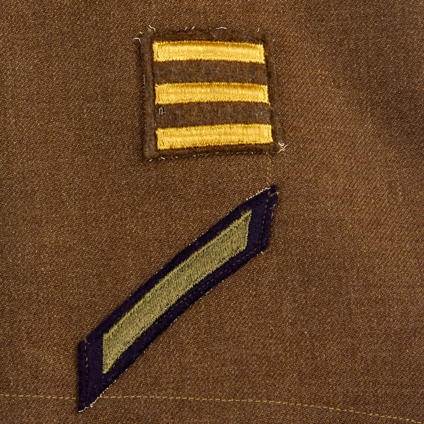 Original U.S. WWII Named 82nd Airborne Uniform Grouping Featuring Custom Camouflage Parachute Silk Lined Overseas Cap - With Documents
