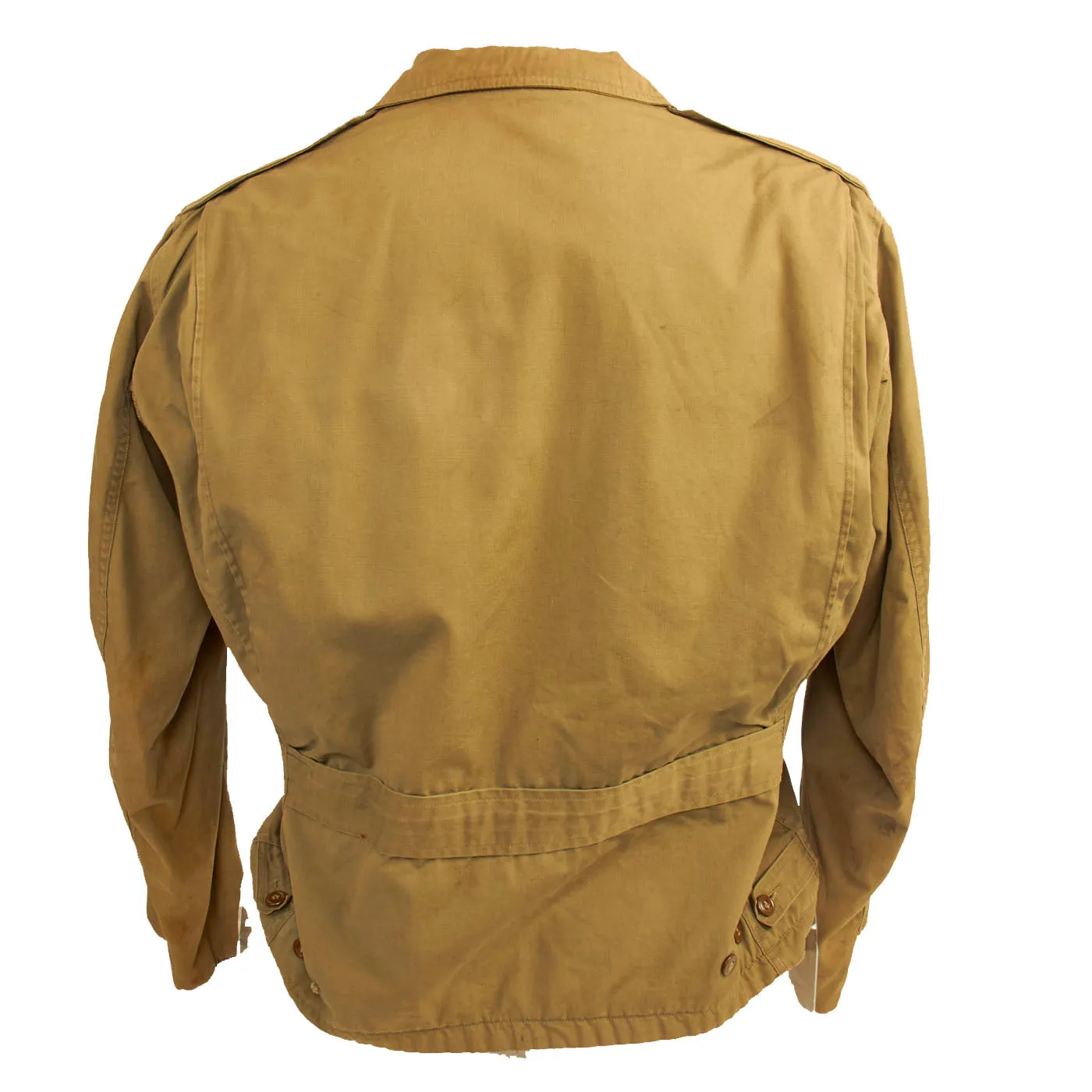Original U.S. WWII Named 82nd Airborne Uniform Grouping Featuring Custom Camouflage Parachute Silk Lined Overseas Cap - With Documents