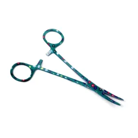 Pet Ear Hair Pulling Serrated Ratchet Forceps, Stainless Steel Grooming Tool, Gardenia 5.5" CRV