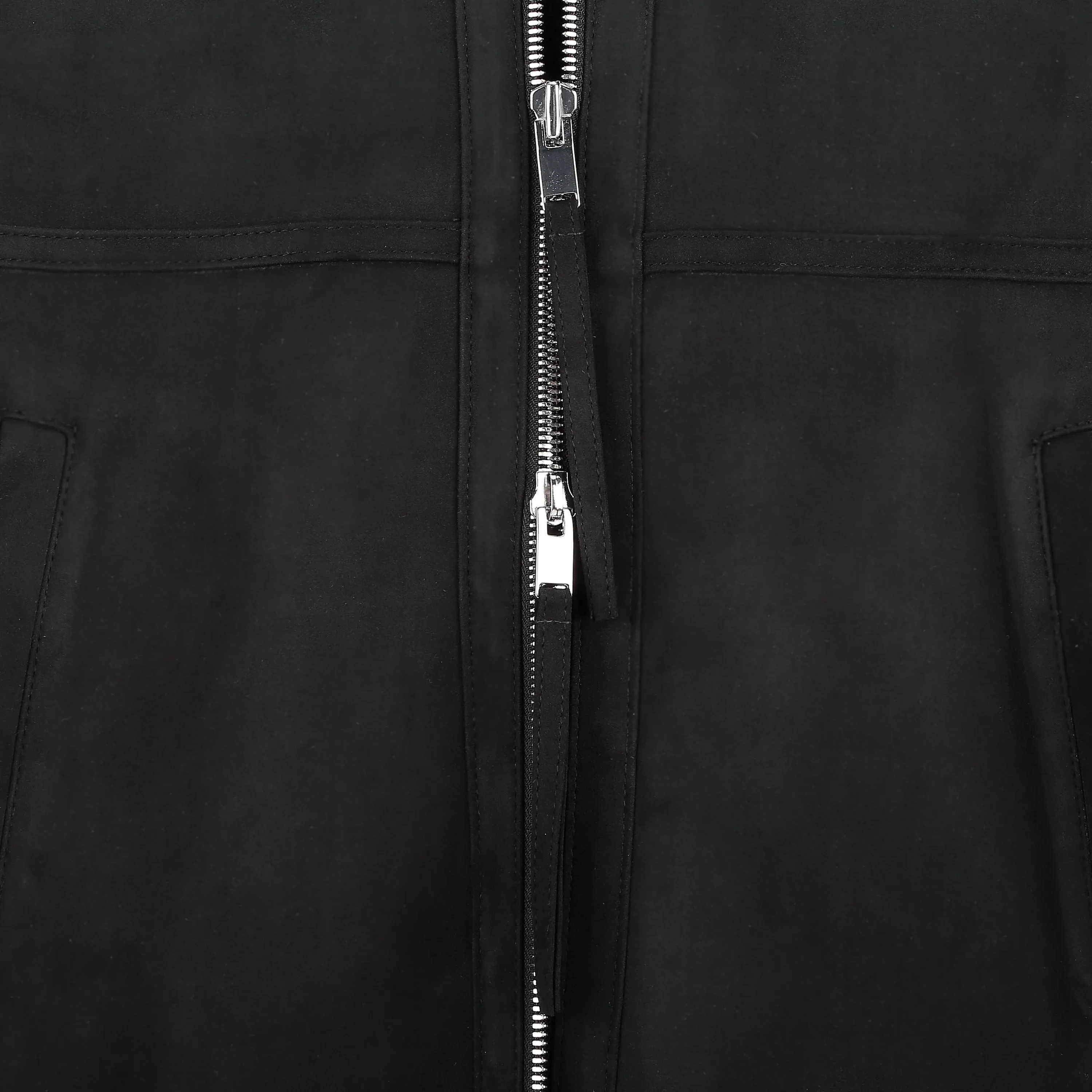 [REFURB] FAUX FUR HOODED LONG VEST
