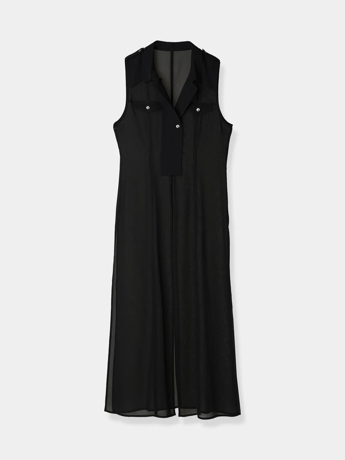 Sheer trench Long gilet