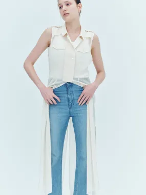 Sheer trench Long gilet