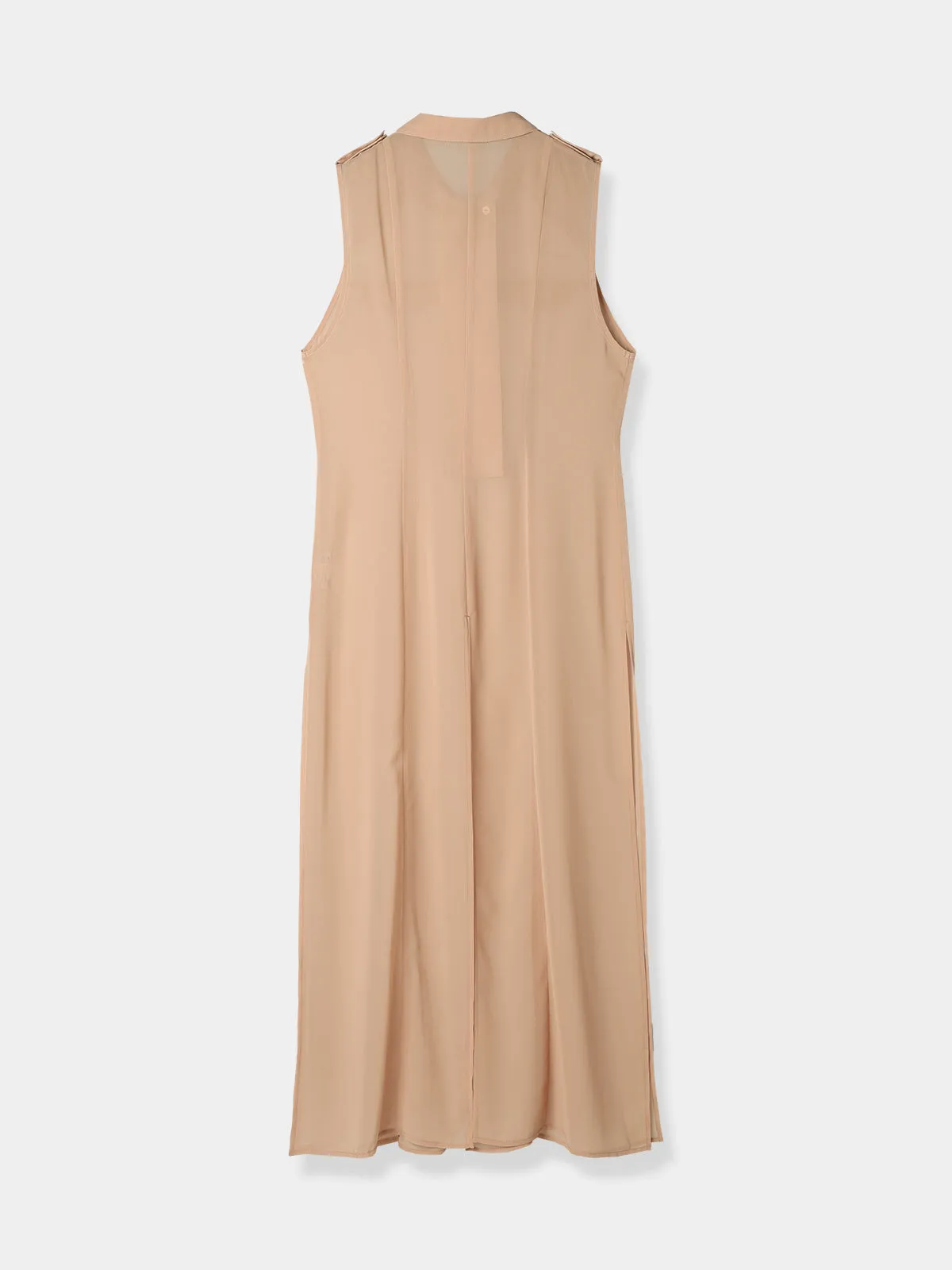 Sheer trench Long gilet