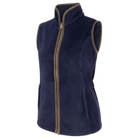 Stenton Ladies Marineblå Fleece Gilet vest