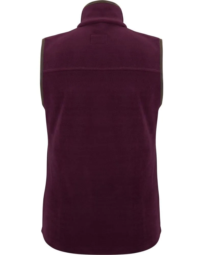 Stenton Ladies Vinrød Fleece Gilet vest