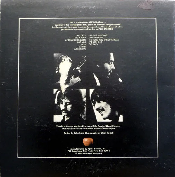 The Beatles - Let It Be (LP, Album, Win) (Near Mint (NM or M-))